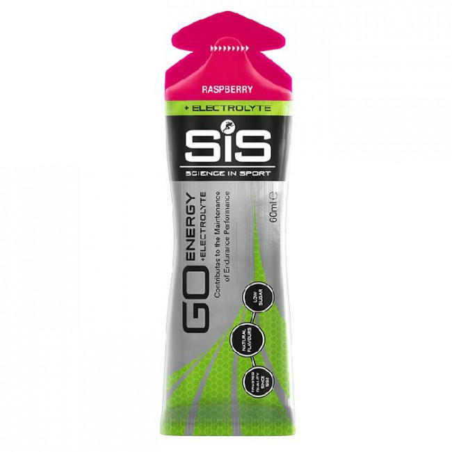 Elektrolitų gelis SiS Go Energy + Electrolyte Raspberry 60ml