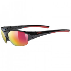 Akiniai Uvex blaze III black red / mirror red