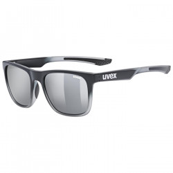 Akiniai Uvex lgl 42 black transparent / mirror silver