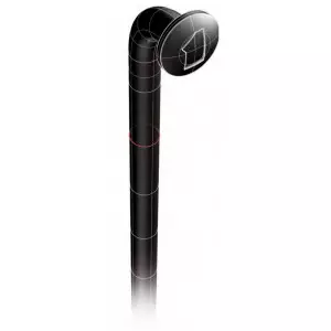 Stipinas Mach1 PLUS 2.00mm 18/8 stainless 14G black 272mm