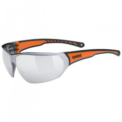 Akiniai Uvex Sportstyle 204 black orange / mirror silver