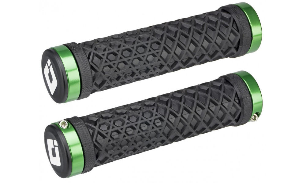 Vairo rankenėlės ODI Vans® Lock-On Black w/ Green Clamps - 1