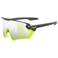 Akiniai Uvex Sportstyle 231 black-lime mat / mirror yellow