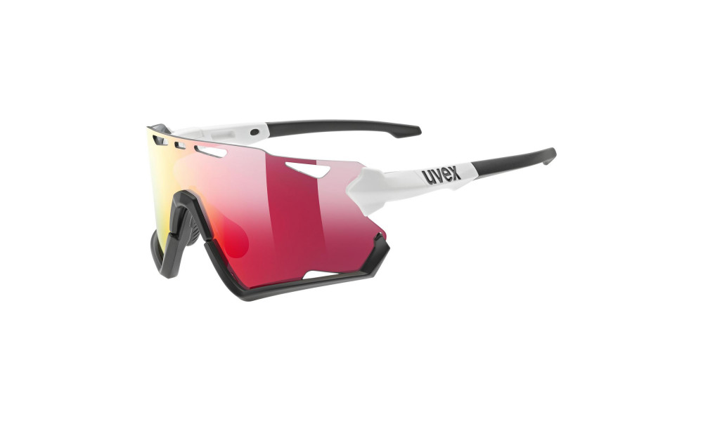 Akiniai Uvex Sportstyle 228 white black / mirror red - 1