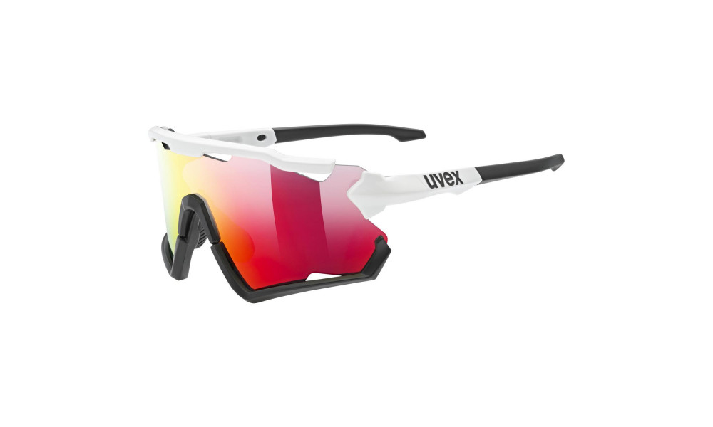 Akiniai Uvex Sportstyle 228 white black / mirror red - 8