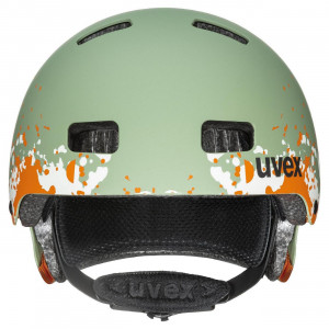 Šalmas Uvex Kid 3 cc moss green-sand mat
