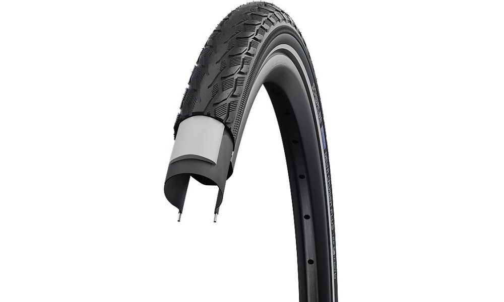 Padanga 28" Schwalbe Delta Cruiser Plus HS 431, Active Wired 40-622 / 28x1.50 Black-Reflex - 2