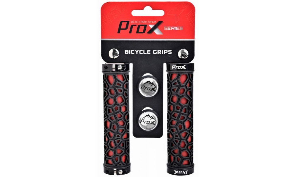 Vairo rankenėlės ProX GP-53 130mm Lock-on red-black - 1