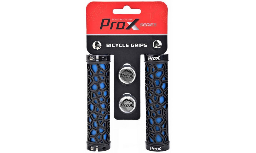 Vairo rankenėlės ProX GP-53 130mm Lock-on blue-black - 1