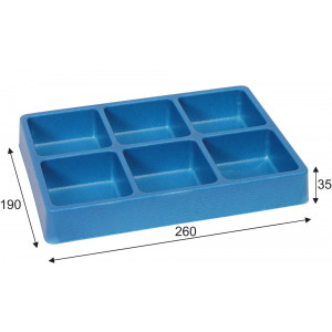 Darbo stalo servisui dalis Cyclus Tools Tray with 6 compartments (720672)