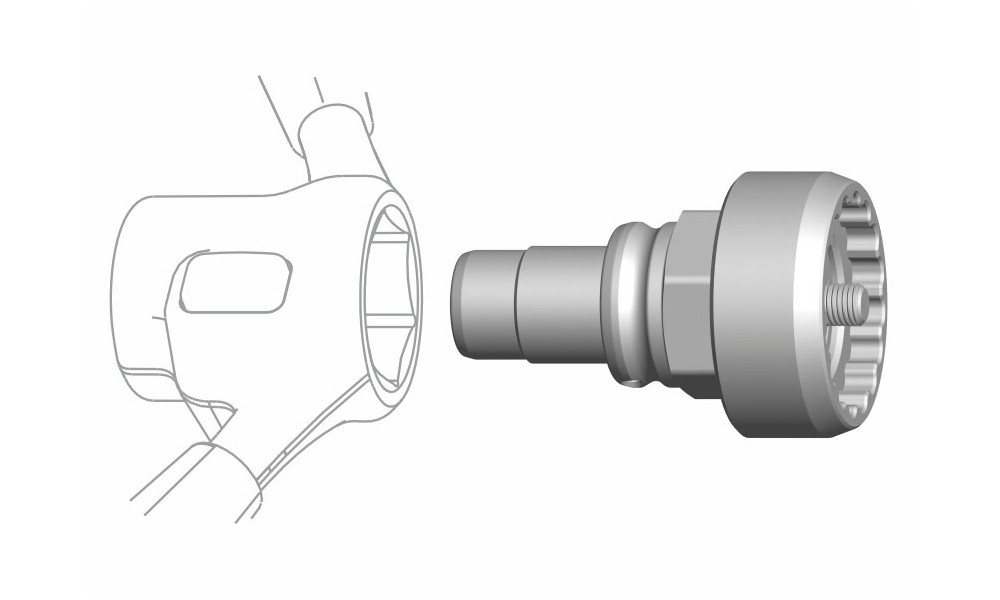 Įrankis Cyclus Tools Snap.In for locknut Shimano Steps 6000 (7202768) 