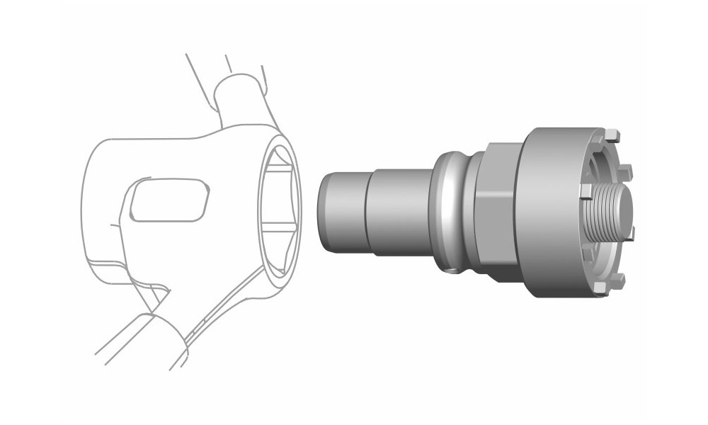 Įrankis Cyclus Tools Snap.In for locknut Bosch BDU 4 (7202783) - 1