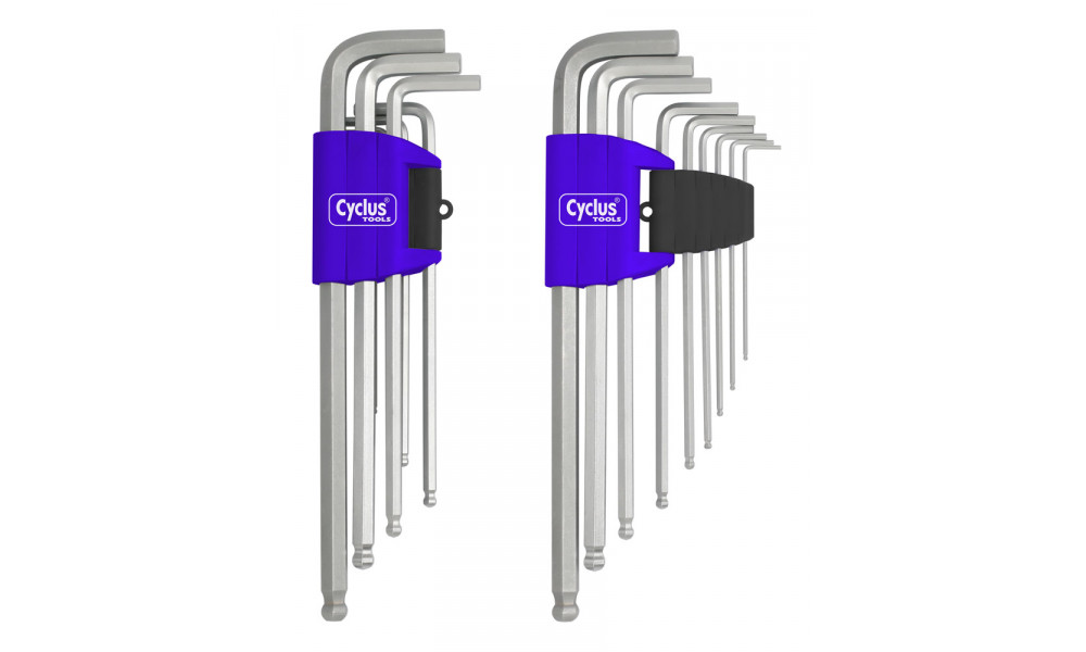 Raktų komplektas Cyclus Tools Imbus Hexagon ball-end 9 vnt. with holder (720559) 