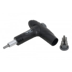 Įrankis Cyclus Tools Torque T-spanner adjustable 4/5/6Nm with Hex 3/4/5mm and Torx T25 bits (720636)
