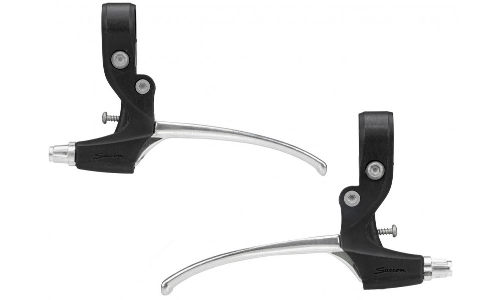 Stabdžių rankenėlės Saccon Italy Simple 4-finger plastic/alu 