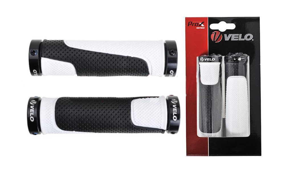 Vairo rankenėlės Velo ProX VLG-776AD3 129mm GEL Lock-on black-white 