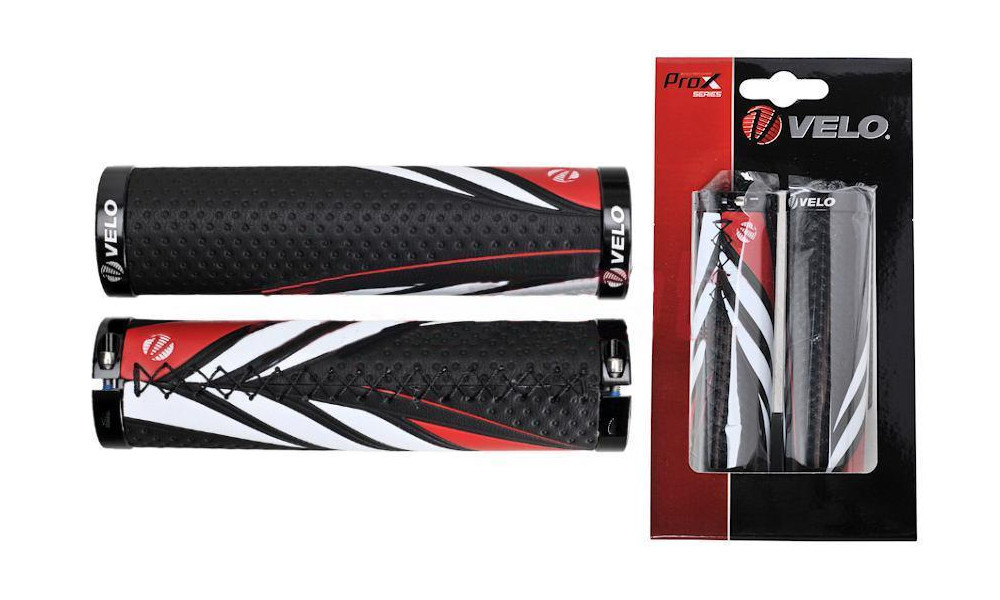 Vairo rankenėlės Velo ProX VLG-851AD3 130mm GEL Lock-on black-red 