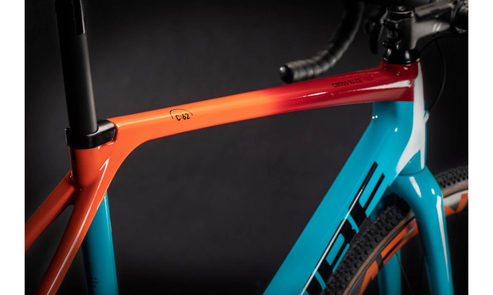 Dviratis Cube Cross Race C:62 SLT blue'n'redfading 2021 - 2
