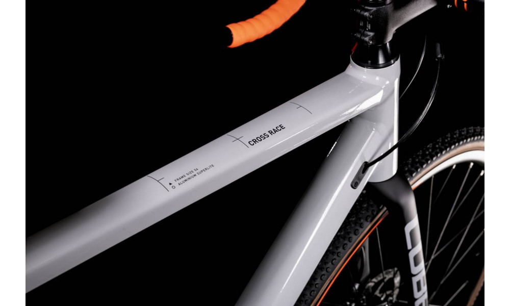 Dviratis Cube Cross Race grey'n'orange 2022 - 3