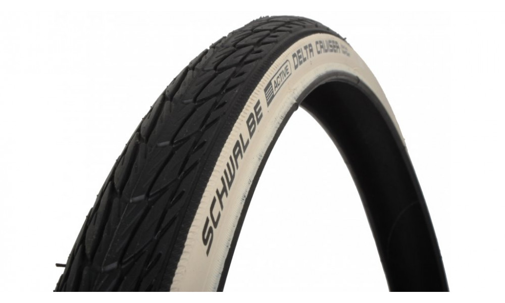 Padanga 28" Schwalbe Delta Cruiser HS 431, Active Wired 28-622 / 700x28C Whitewall 