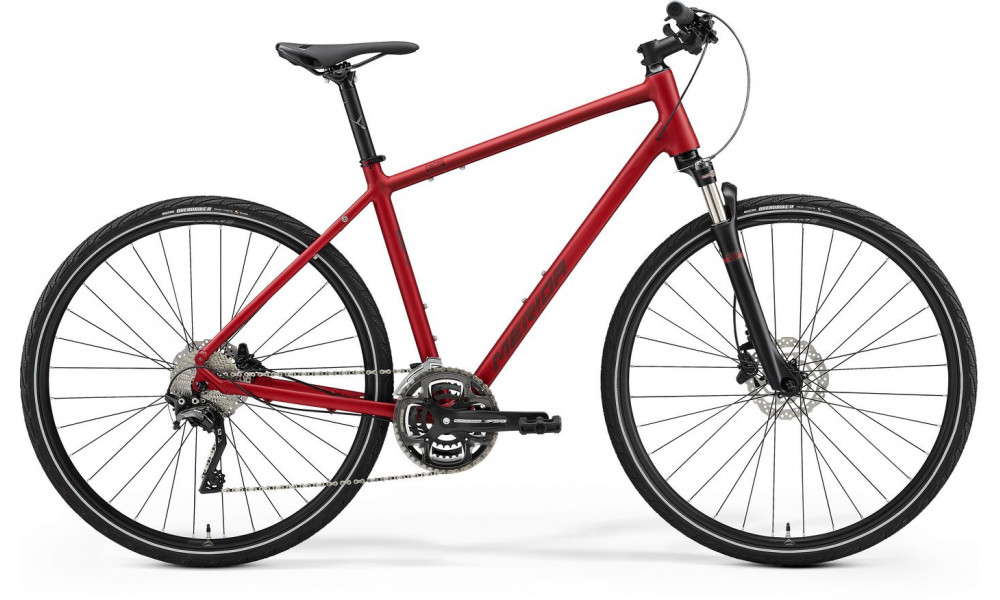 Dviratis Merida CROSSWAY 500 matt burgundy red 