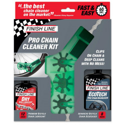 Grandinės priežiūros rinkinys Finish Line Chain Cleaner su nuriebalintoju ir tepalu