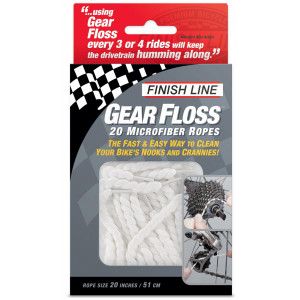 Drivetrain cleaner Finish Line Gear Floss microfiber (20 vnt.)