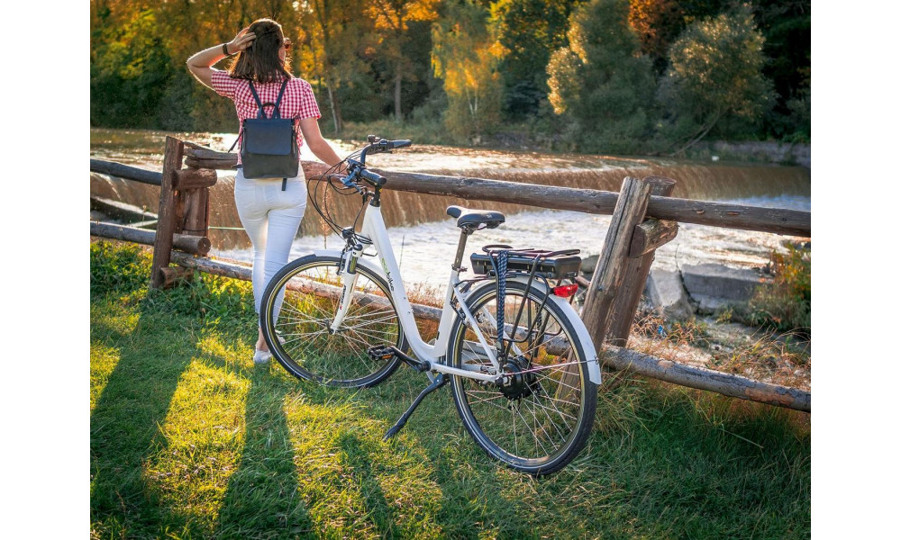 Elektrinis dviratis Ecobike Traffik 28" white - 5