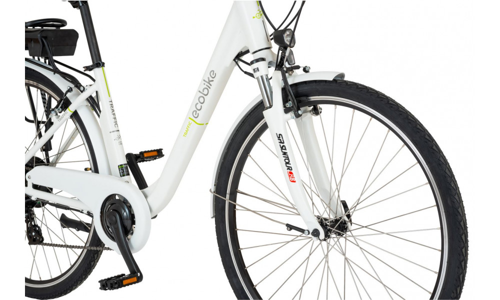 Elektrinis dviratis Ecobike Traffik 28" white - 9