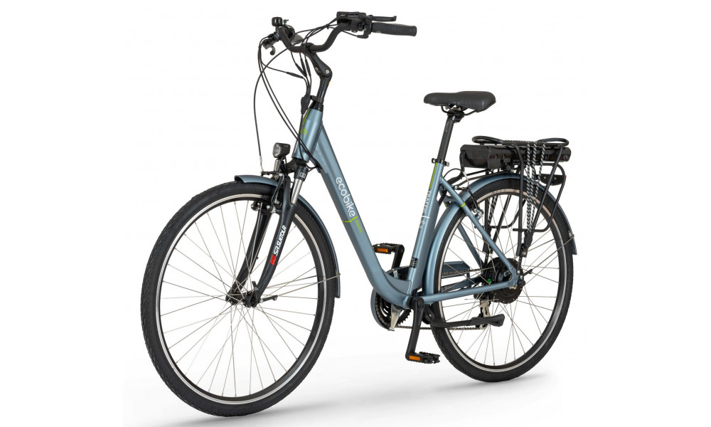 Elektrinis dviratis Ecobike Traffik 28" grey - 2