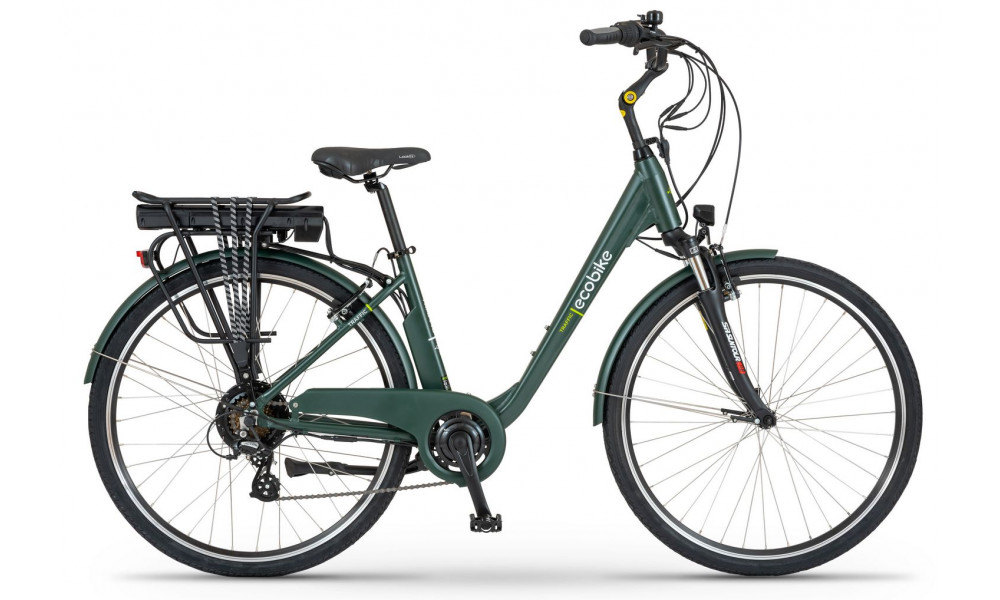 Elektrinis dviratis Ecobike Traffik 28" dark green - 1