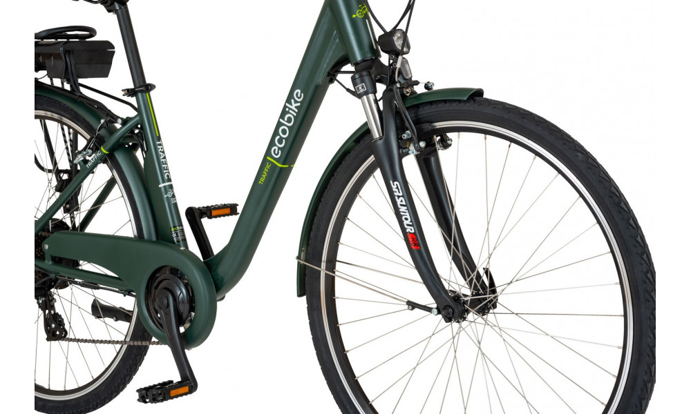 Elektrinis dviratis Ecobike Traffik 28" dark green - 4