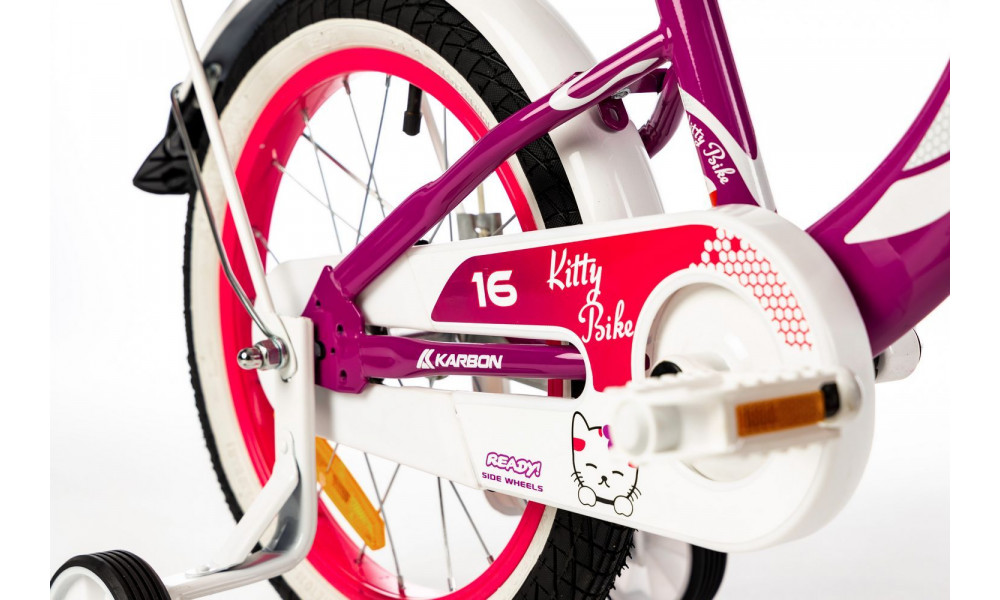 Dviratis Karbon Kitty 16 violet-white - 3