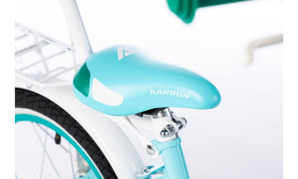 Dviratis Karbon Kitty 16 turquoise-white - 2
