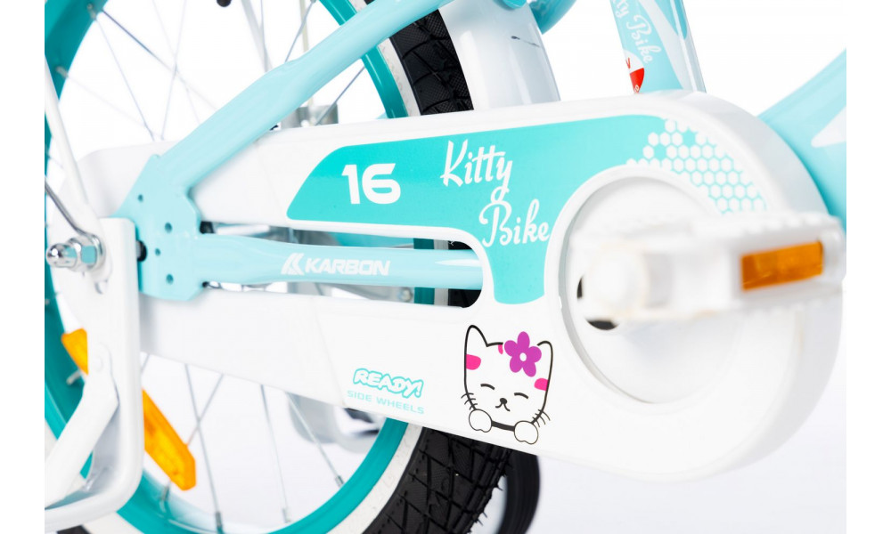 Dviratis Karbon Kitty 16 turquoise-white - 18