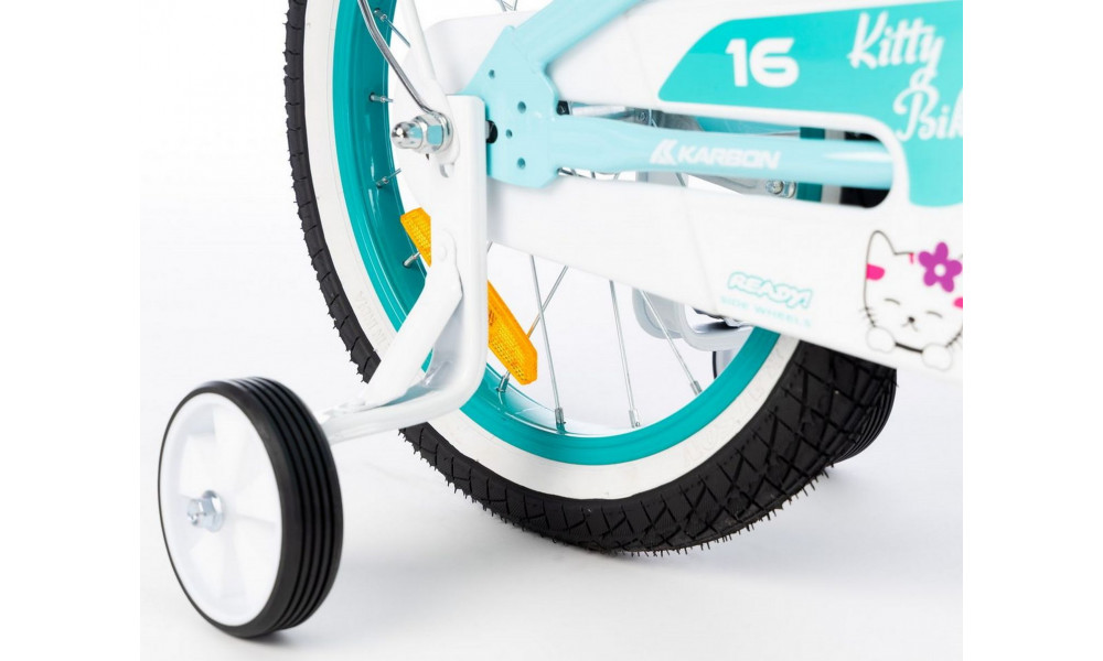Dviratis Karbon Kitty 16 turquoise-white - 19