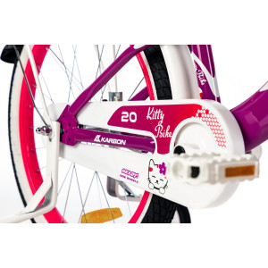 Dviratis Karbon Kitty 20 violet-white