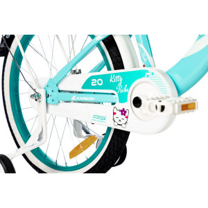 Dviratis Karbon Kitty 20 turquoise-white