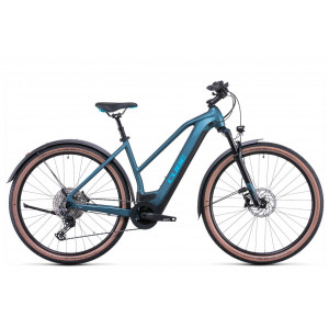 Elektrinis dviratis Cube Nuride Hybrid EXC 625 Allroad Trapeze blue'n'blue 2022