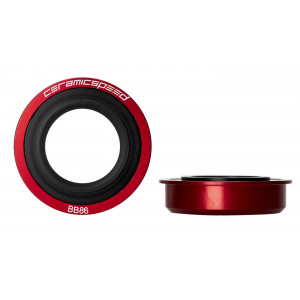 Miniklio velenas CeramicSpeed BB86 /PF41X86.5 for SRAM GXP 24 / 22,2mm red (105339)