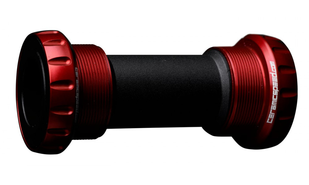 Miniklio velenas CeramicSpeed BSA Road Coated 68mm for SRAM GXP 24 / 22,2mm red (101322) 