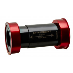 Miniklio velenas CeramicSpeed Coated EVO386 / PF46X86 for Shimano/FSA/Rotor 24mm red (101434)