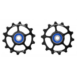 Galinio pavarų perjungėjo ratukų komplektas CeramicSpeed for SRAM Eagle & Eagle AXS 1-12 Coated Alloy 626 black (103346)