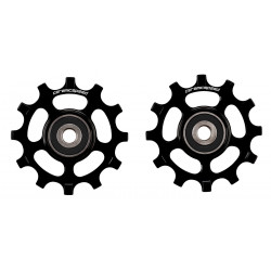 Galinio pavarų perjungėjo ratukų komplektas CeramicSpeed for SRAM 12s AXS XPLR Coated Alloy 607 black (110819)