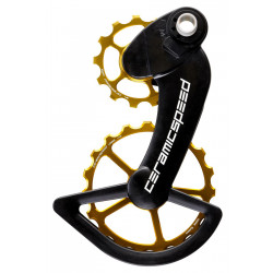 Galinio pavarų perjungėjo ratukų komplektas CeramicSpeed Oversized for Campagnolo 12s EPS Coated Alloy 607 gold (110207) Galinio pavarų perjungėjo ratukų komplektas CeramicSpeed Oversized for Campagnolo 12s EPS Coated Alloy 607 gold (110207)