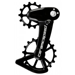 Galinio pavarų perjungėjo ratukų komplektas CeramicSpeed Oversized X for Shimano 12s XT/XTR Coated Alloy 607 black (108175)