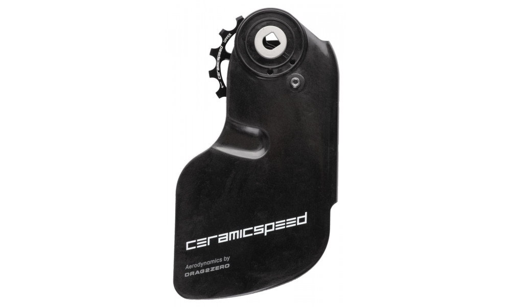 Galinio pavarų perjungėjo ratukų komplektas CeramicSpeed Oversized Aero for SRAM Red/Force AXS Coated Alloy 607 black (110910 