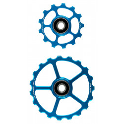 Galinio pavarų perjungėjo ratukų komplektas CeramicSpeed Oversized Alloy 607 Coated (110566)