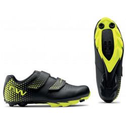 Dviratininko batai Northwave Spike 3 MTB XC black-yellow fluo
