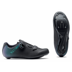 Dviratininko batai Northwave Core Plus 2 WMN Road black-iridescent Dviratininko batai Northwave Core Plus 2 WMN Road black-iridescent